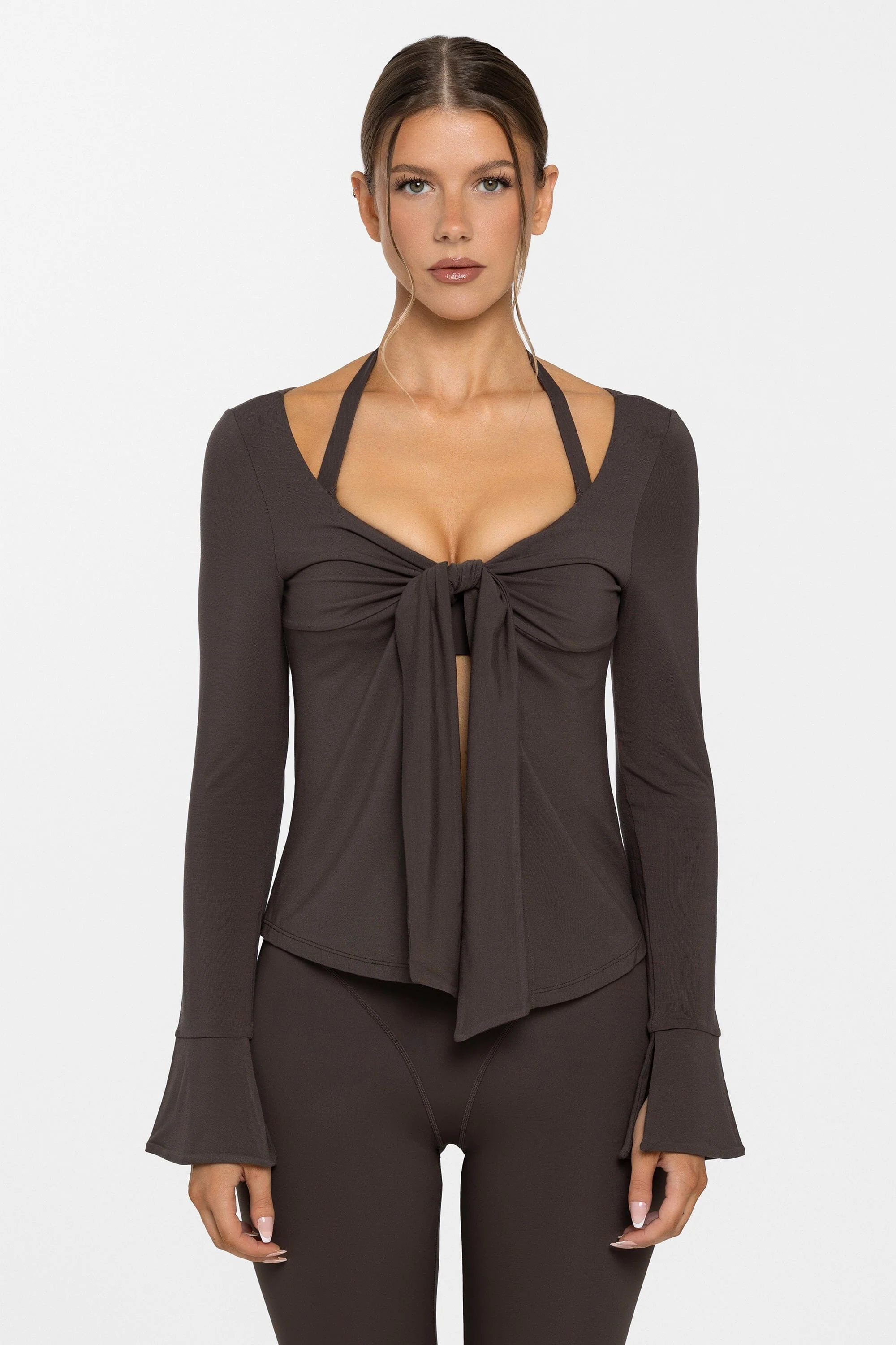 Body Bamboo™ Tie Front Long Sleeve
