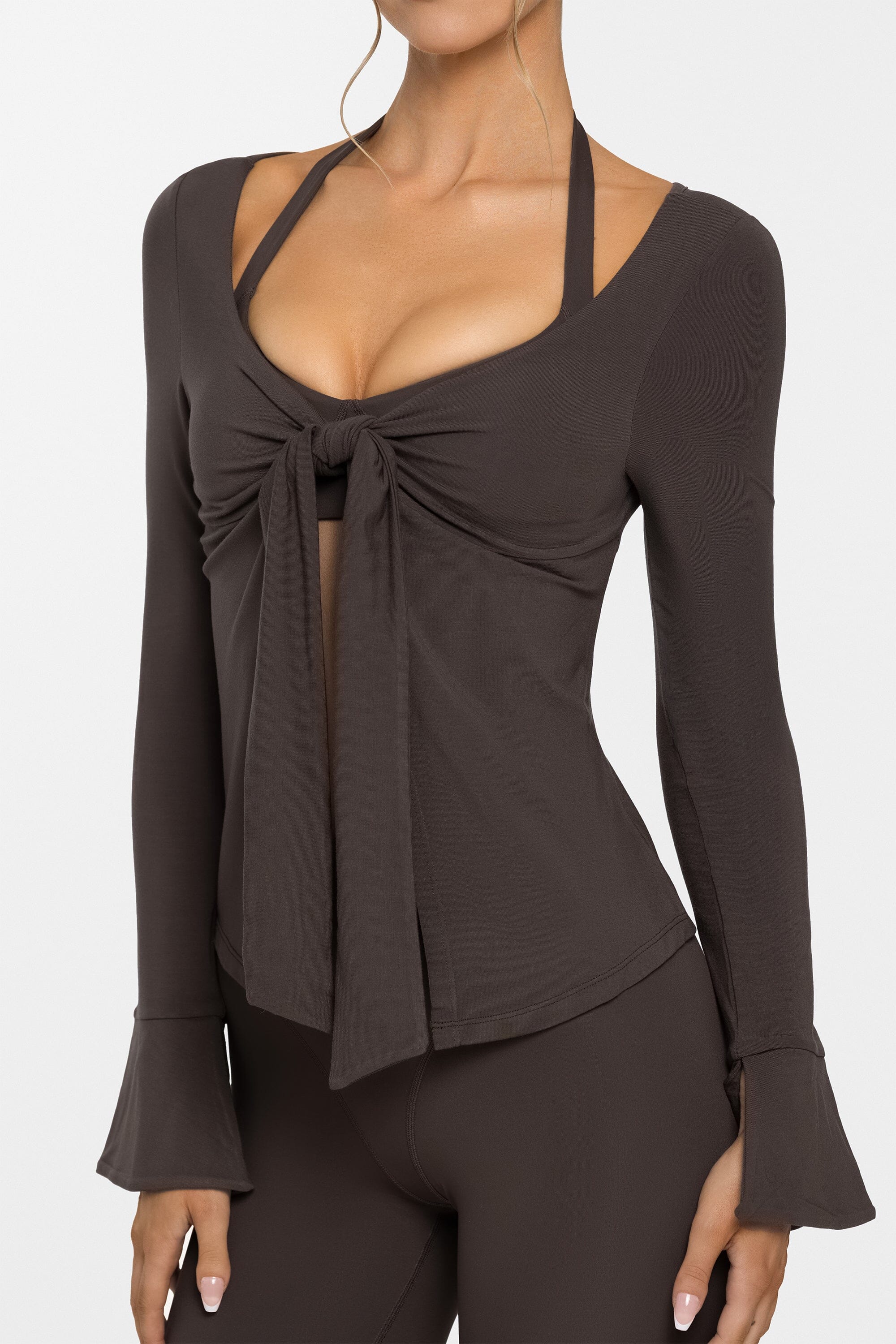 Body Bamboo™ Tie Front Long Sleeve - Image 3