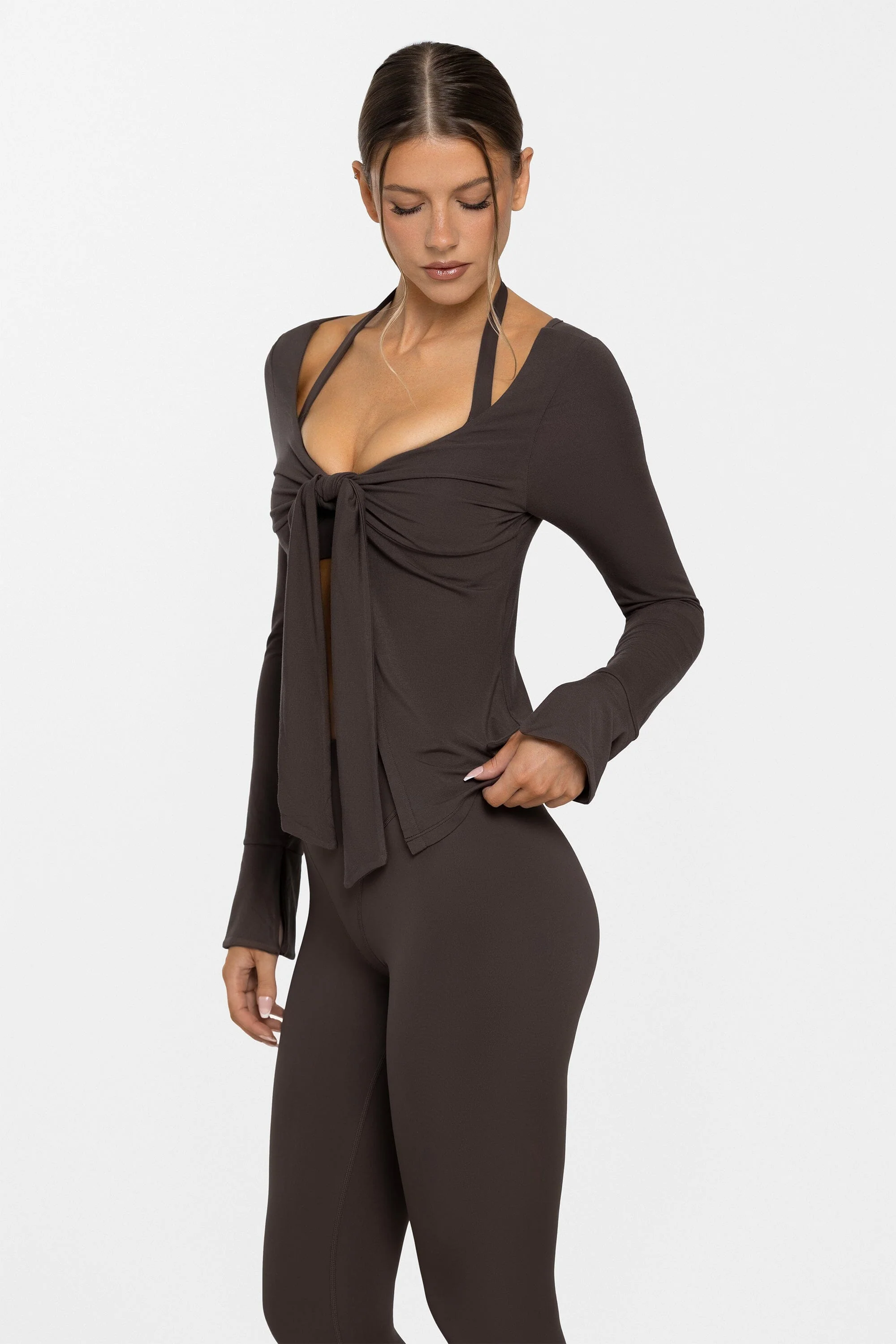 Body Bamboo™ Tie Front Long Sleeve - Image 8