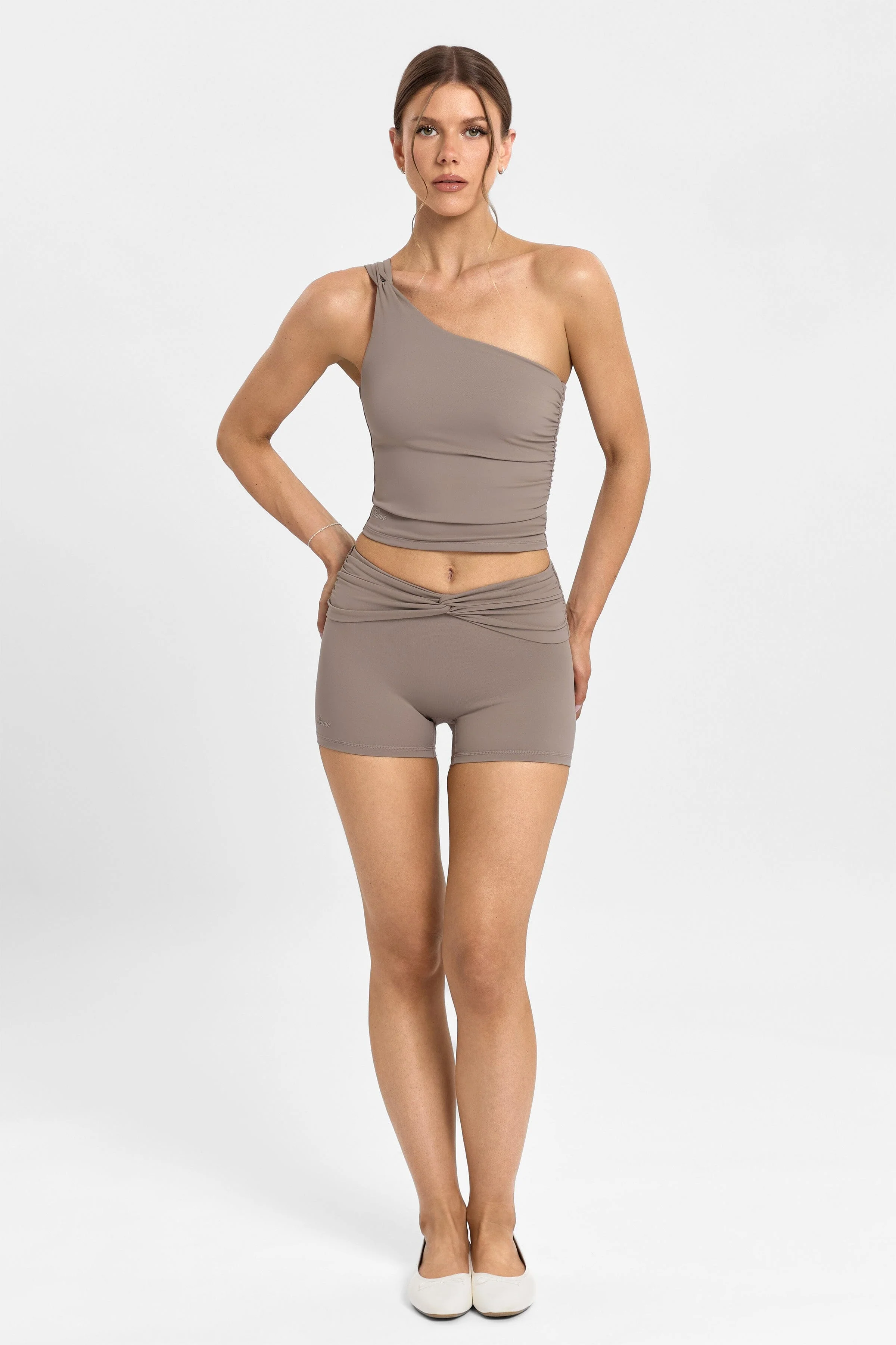 Body Butter™ Twist One Shoulder Tank - Image 7