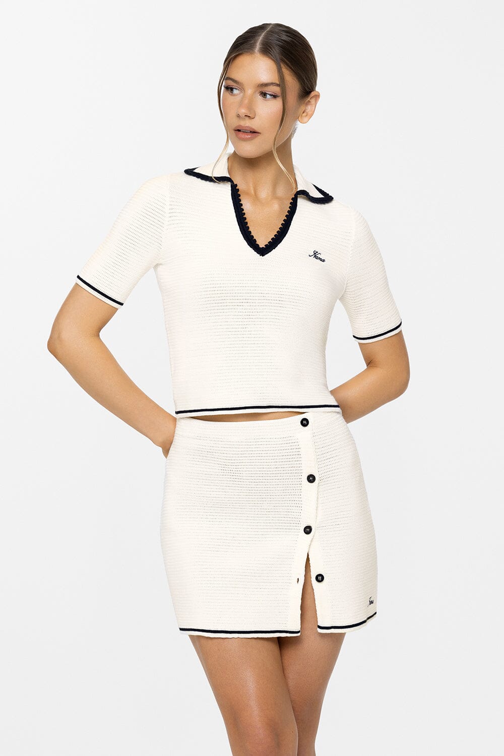 Crochet Polo Shirt - Image 5