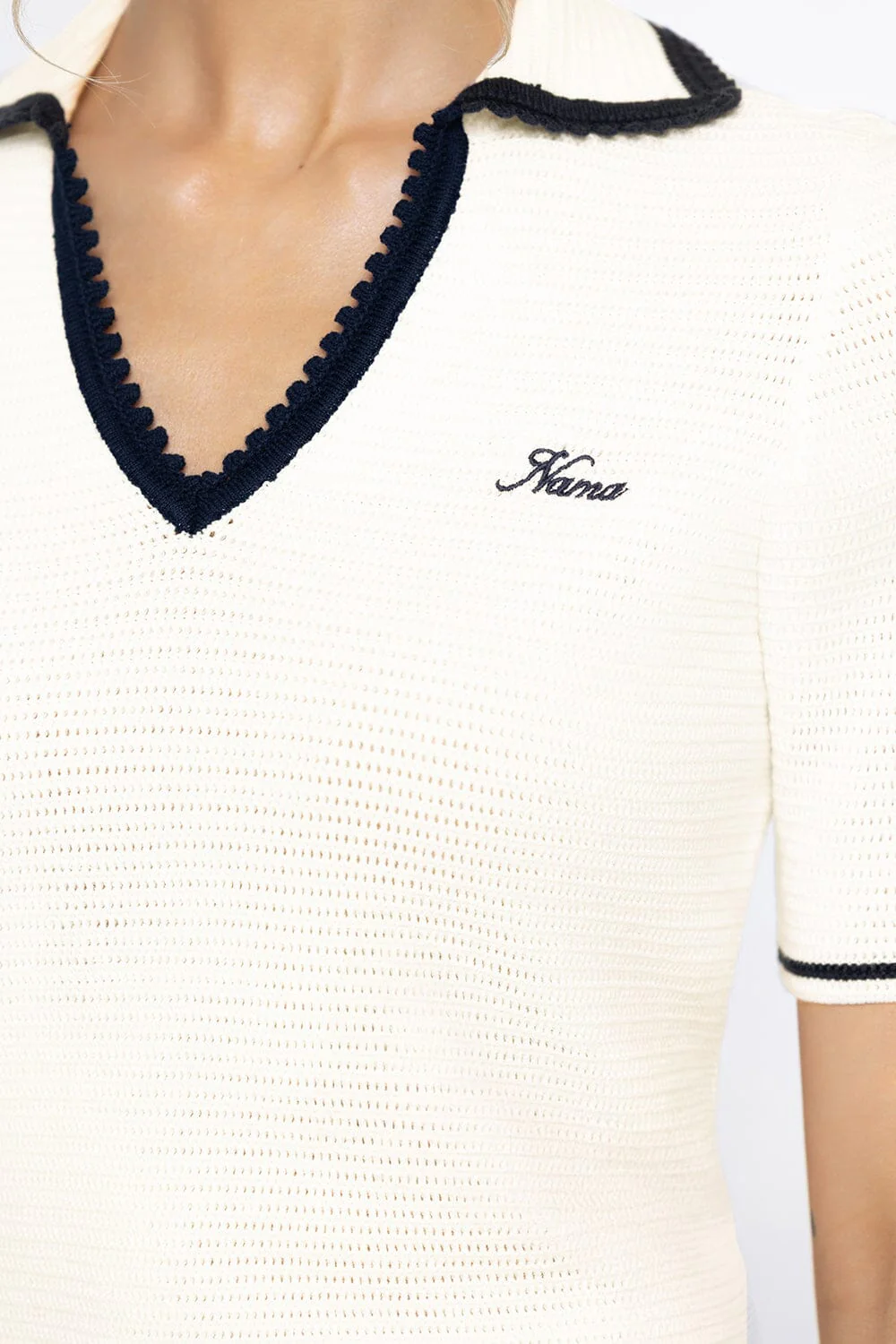 Crochet Polo Shirt - Image 7