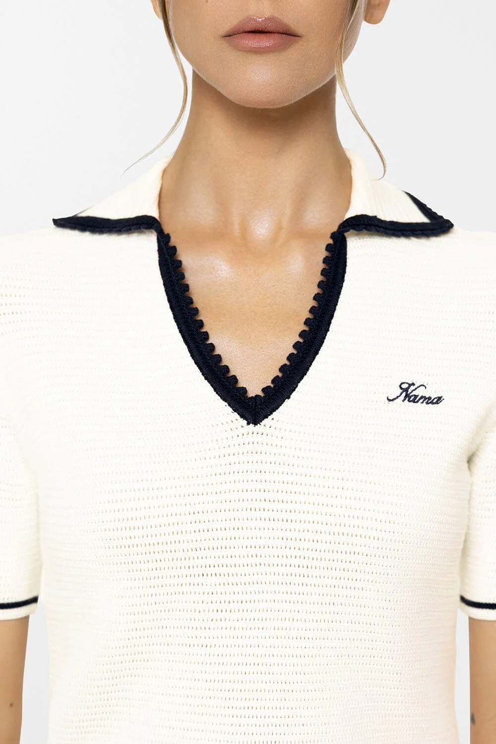 Crochet Polo Shirt - Image 9